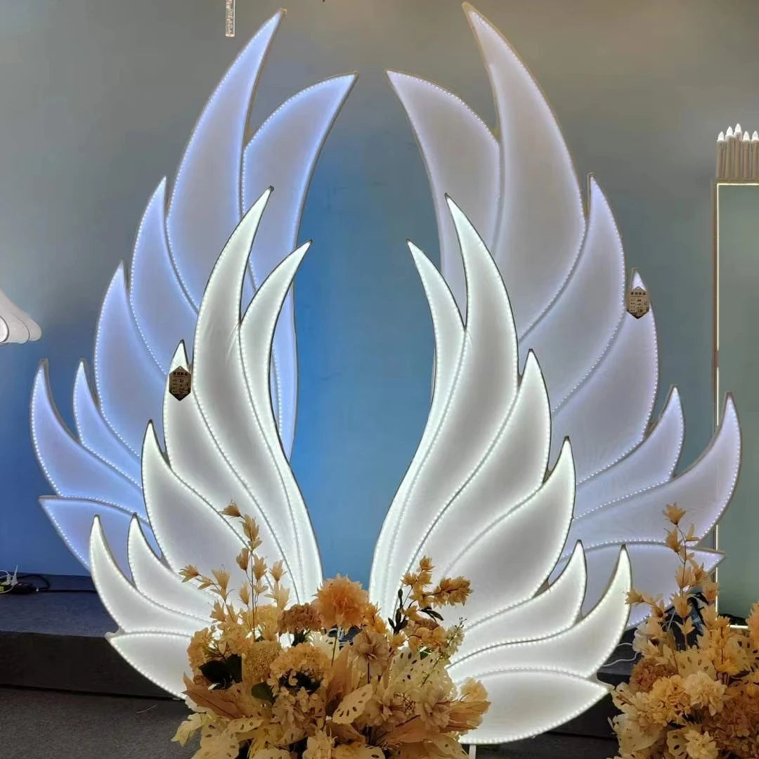 Davalier LED angel wing lights with a white illuminated wing design